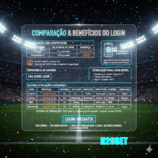 Figura 2 do login da H20BET